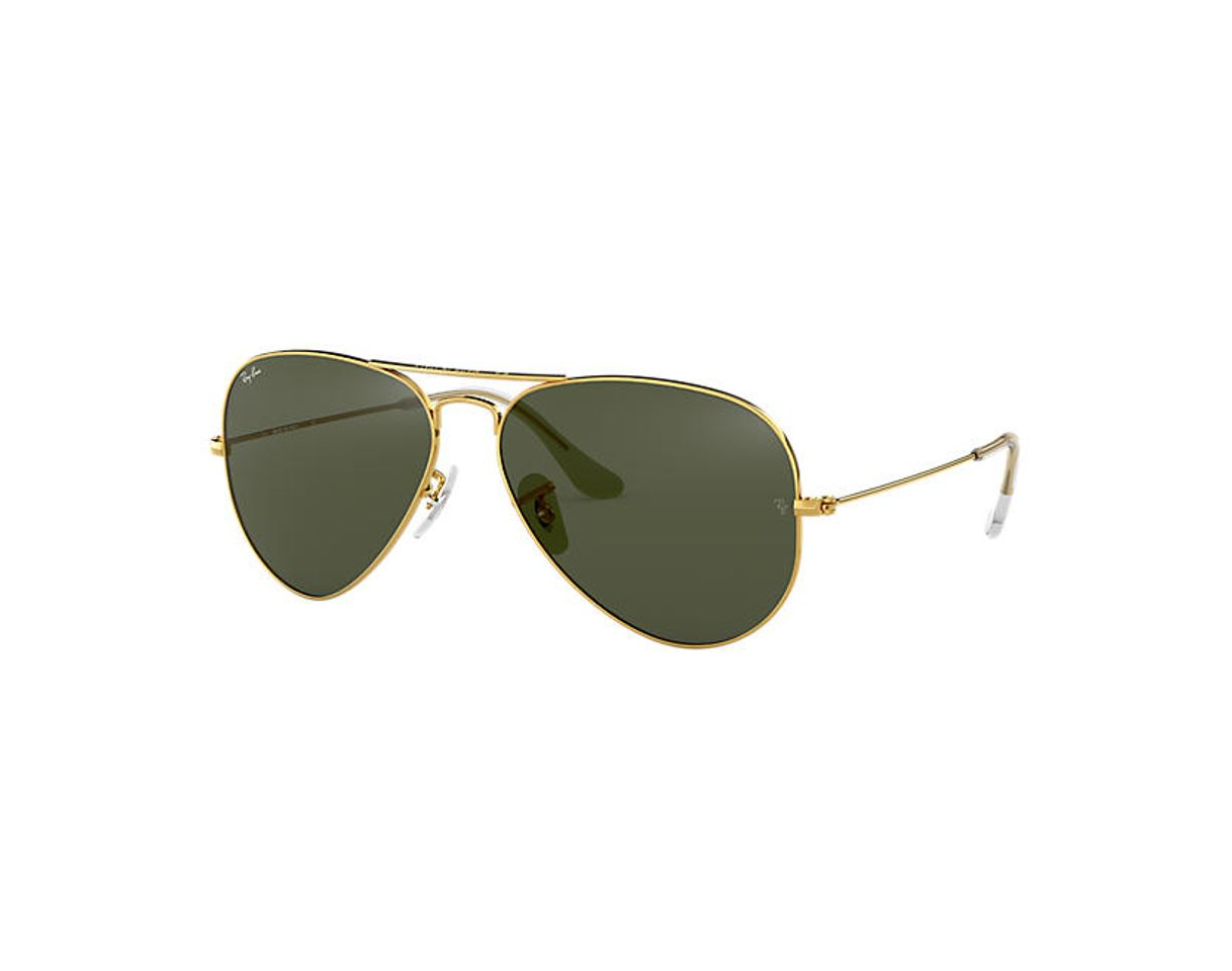 Moda Rayban - Gafas de sol Aviador Aviator Large Metal, Gold