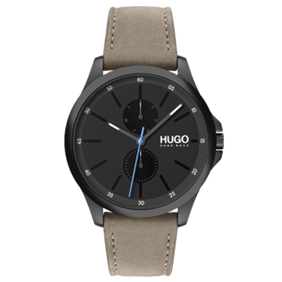 Social Relógio Hugo Boss Masculino Couro Bege - 1530122