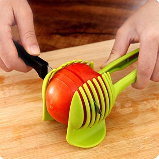 Cortador tomate Gadgets cocina Color aleatorio mano Durable Práctico ABS Herramientas Fruta limón