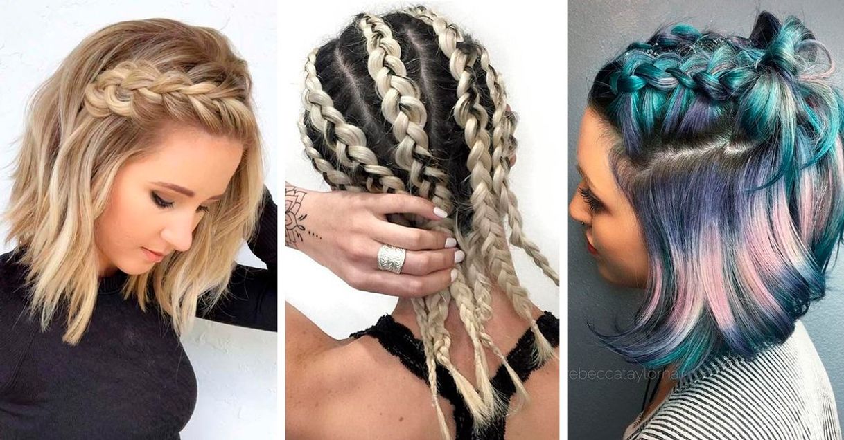 Fashion Trenzas para el pelo corto