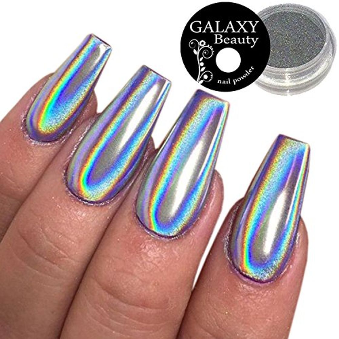 Products Galaxy Beauty - Polvo holográfico para uñas de arcoíris