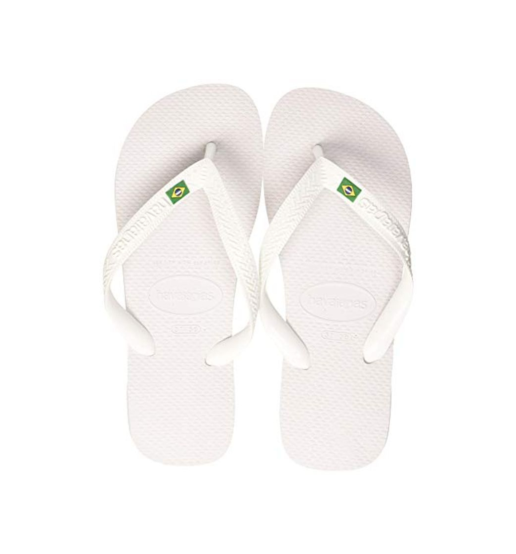 Product Havaianas Brasil, Chanclas Unisex Adulto, Blanco