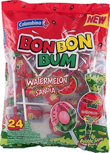 Chupetín Bon Bon Bum con goma de mascar en el interior