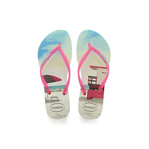 Havaianas Slim Paisage, Chanclas para Mujer, Multicolor