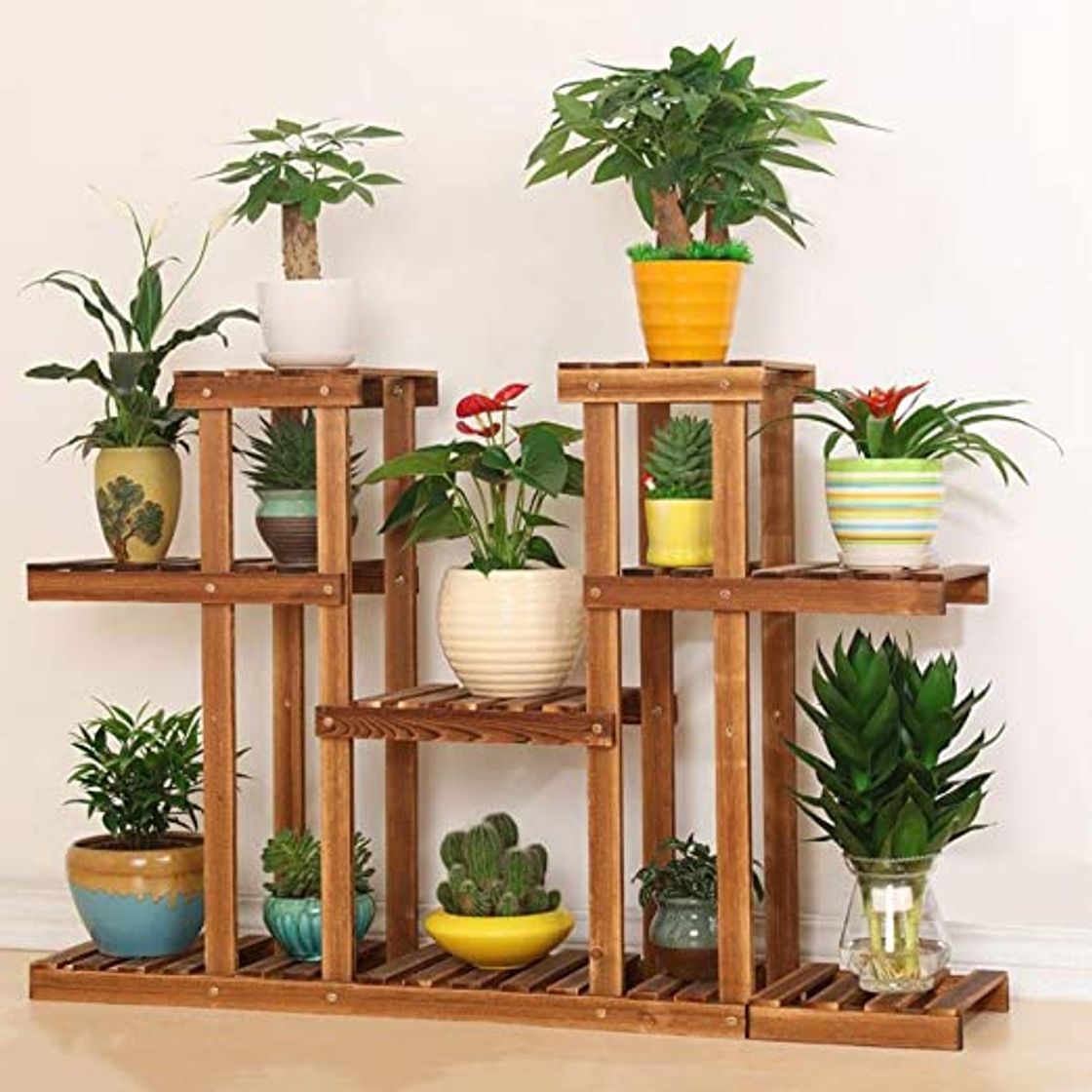 Social Estante de madera para plantas de 6 niveles