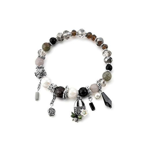 HFLGKLO Alta Qualidade Pingente Crystal Charm Bracelet Para As Mulheres Pulseira Pulseiras Encantos Pulseiras Marca de Luxo