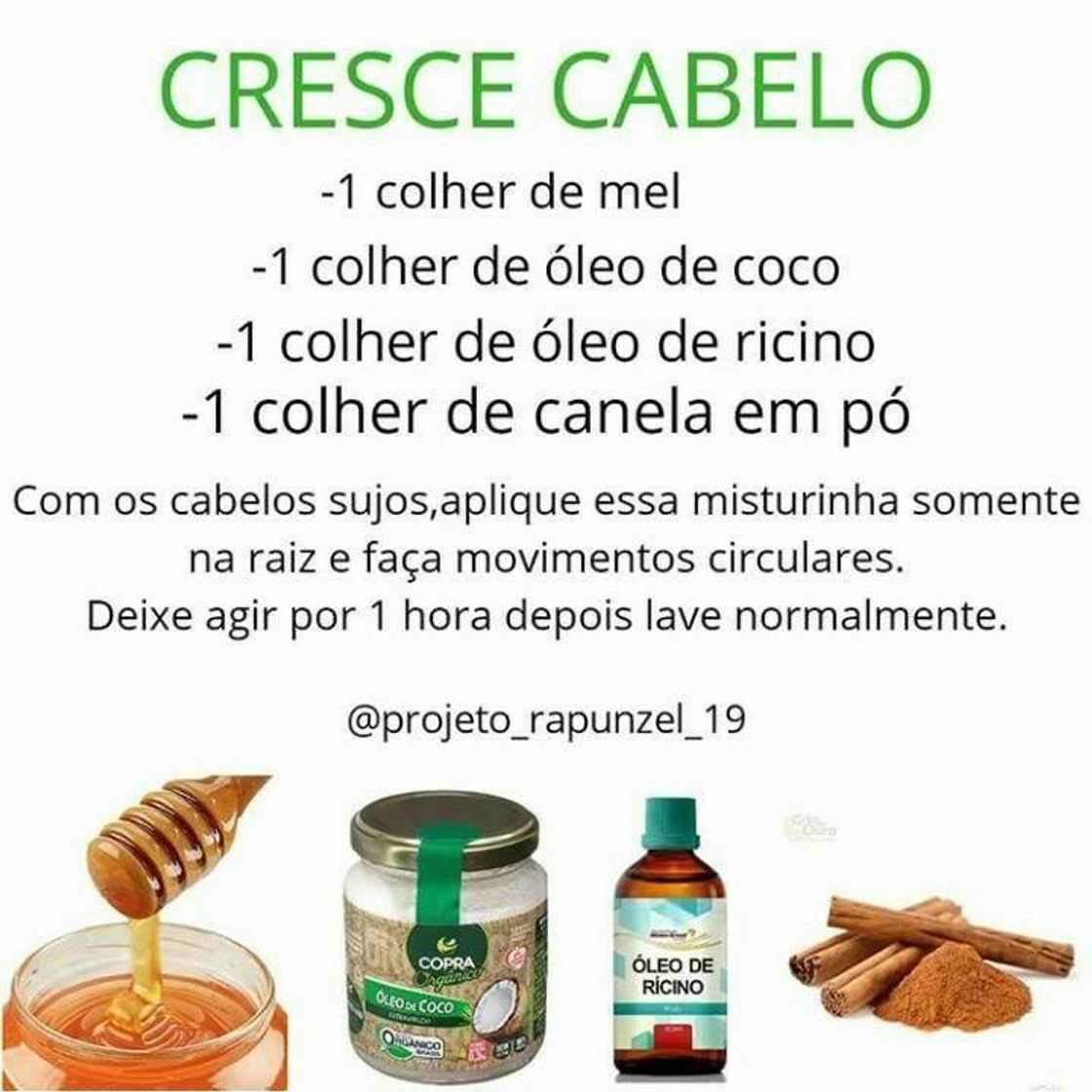 Fashion Receita caseira pra crescimento capilar