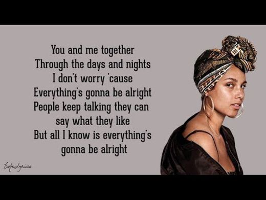 No One - Alicia Keys (Lyrics) - YouTube