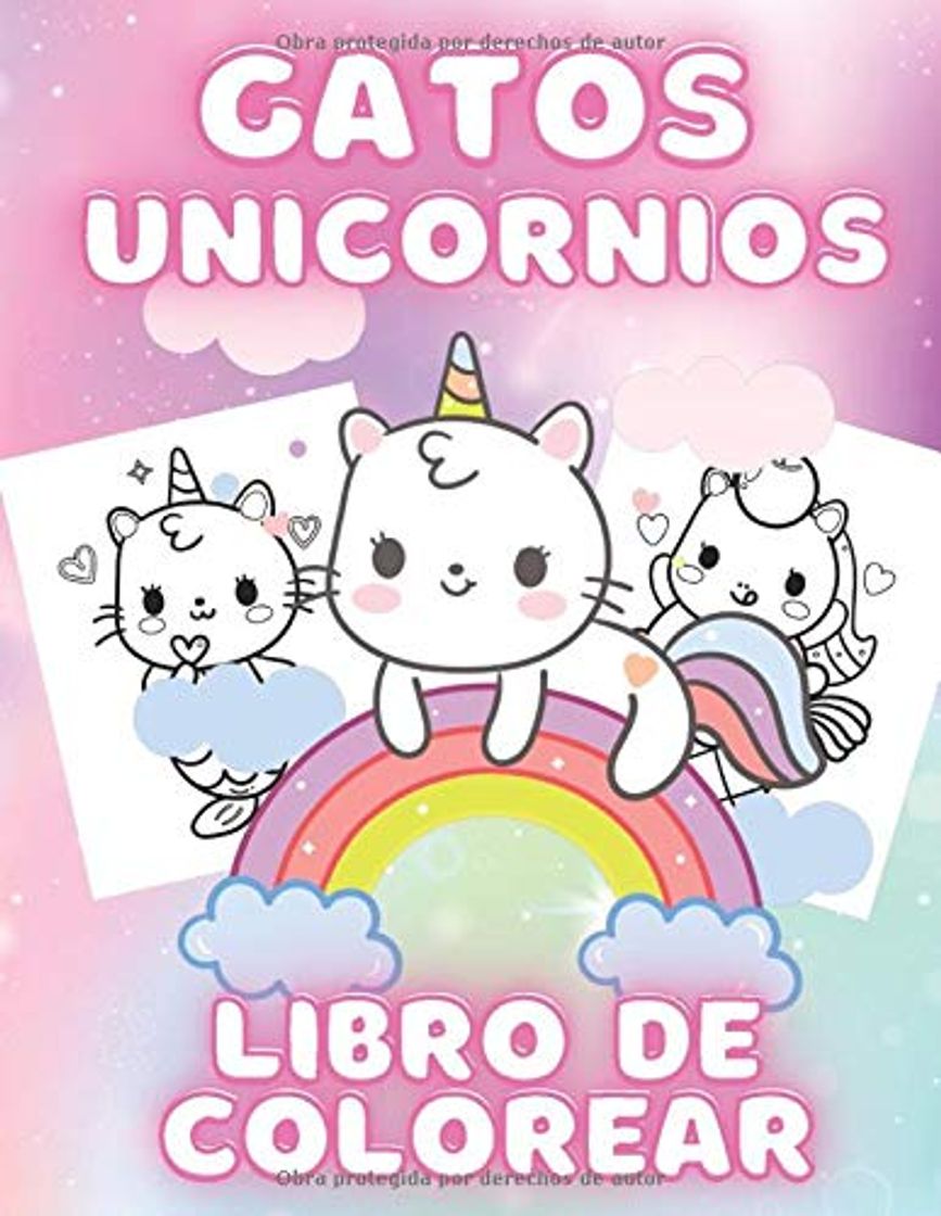 Books Gatos Unicornios Libro Para Colorear: Gatos Unicornios Libro Para Colorear Para Niños