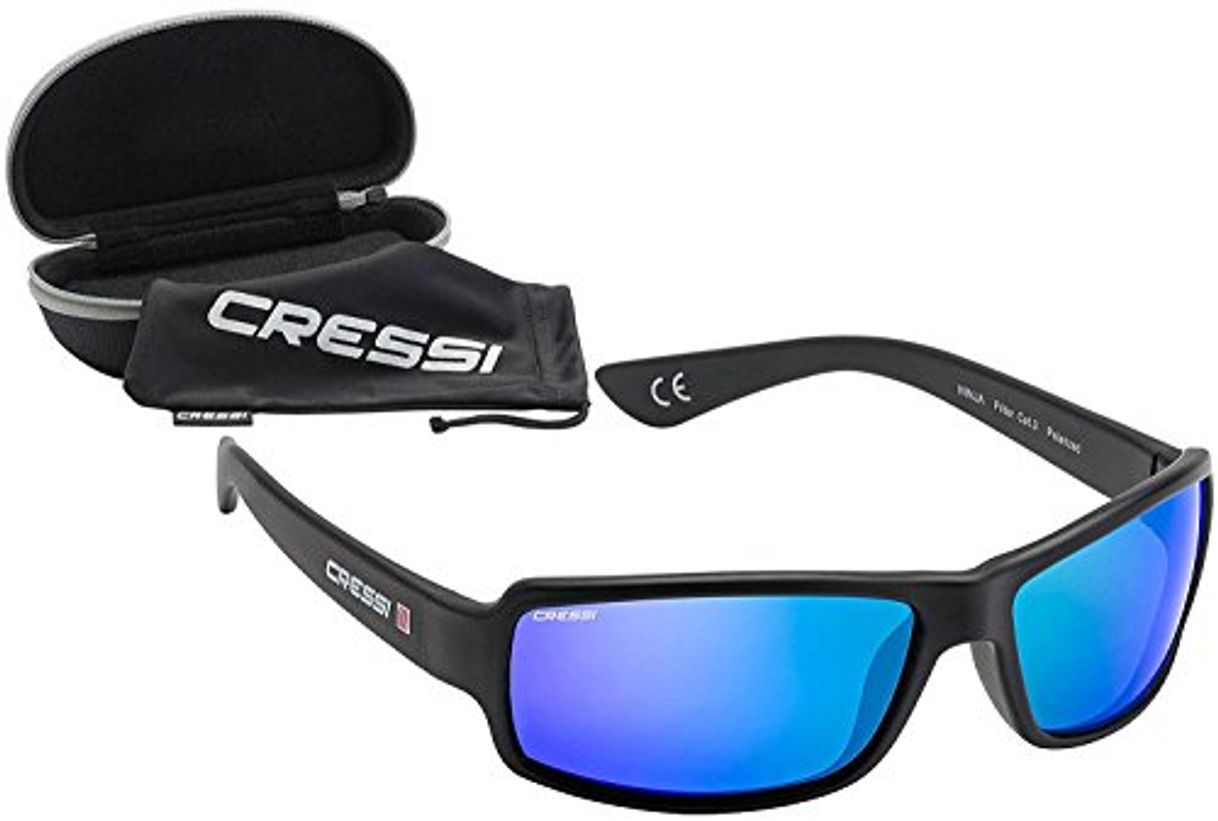 Social Cressi Ninja Gafas, Unisex Adulto, Negro