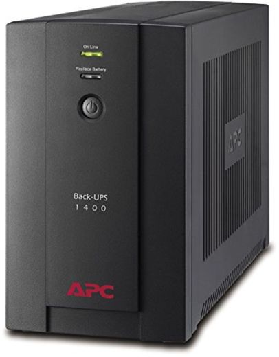 APC BX1400U-GR Back-UPS BX - Sistema de alimentación ininterrumpida SAI 1400VA