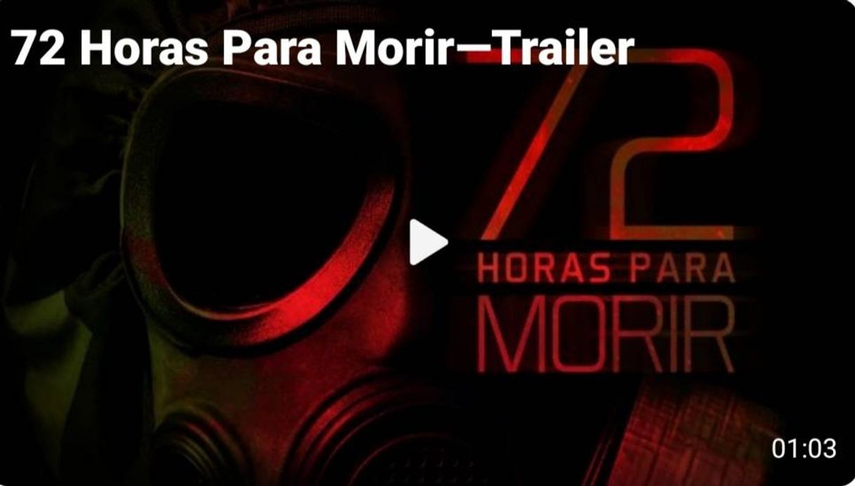 Películas Trailer 72 Horas para Morir. 