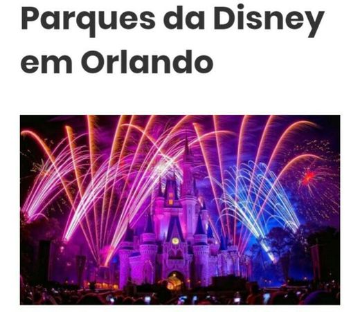 Parques da Disney✨