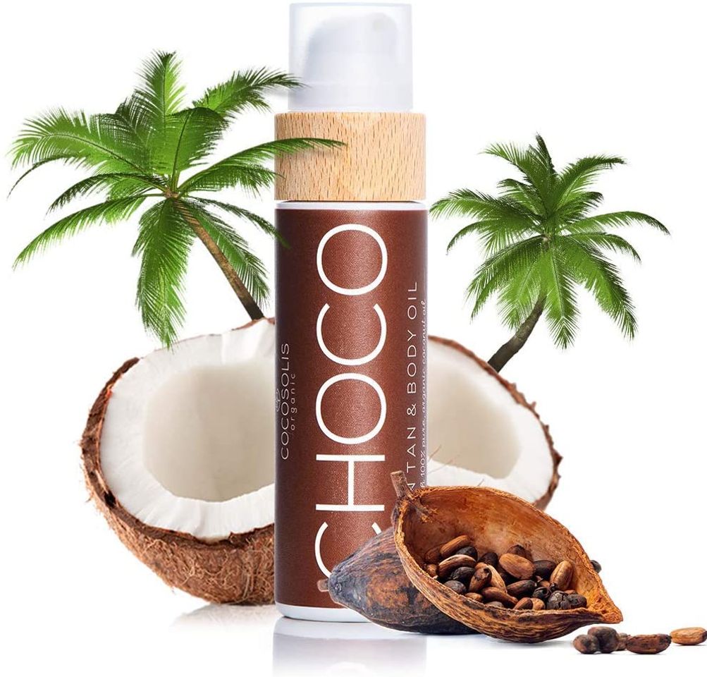 Cocosolis , es un aceite orgánico que bronce súper rápido.  