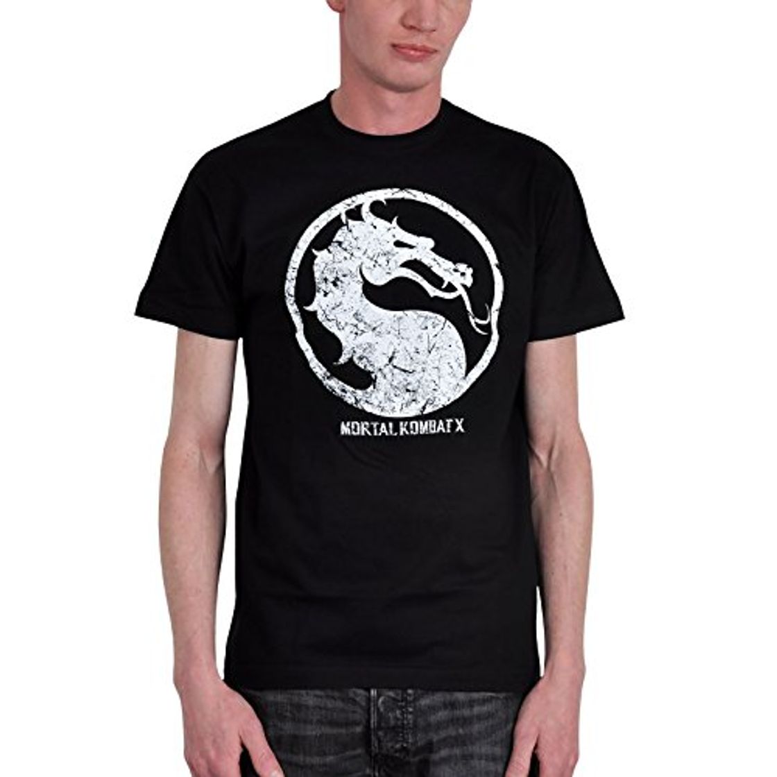 Productos Mortal Kombat logotipo camiseta negro