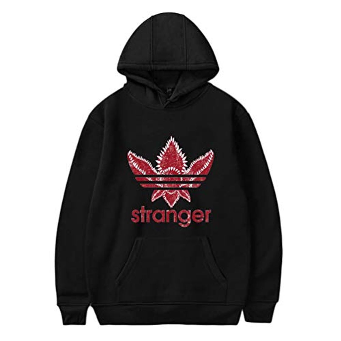 Product Ketamyy Hombre Mujer Stranger Things 2 Sudadera con Capucha Deportes Casual Manga Larga Estampadas Forro De Terciopelo Juveniles Hip Hop Anchas Jersey Sueter con Gorro Negro S