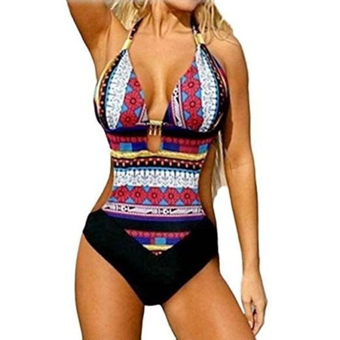Social Fannyfuny_Bikinis Mujer Bañadores de Mujer Trikinis Mujer Bañadores Mujer Sexy 2019 Bikini Mujer Cintura Alta Push up Traje de Baño de Dos Piezas Conjunto de Partes Inferiores Delgadas