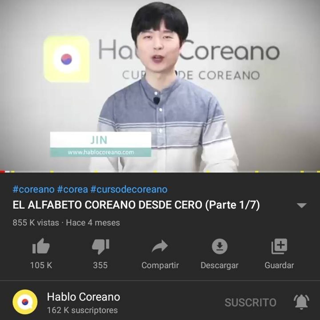 Moda EL ALFABETO COREANO DESDE CERO (Parte 1/7) - YouTube