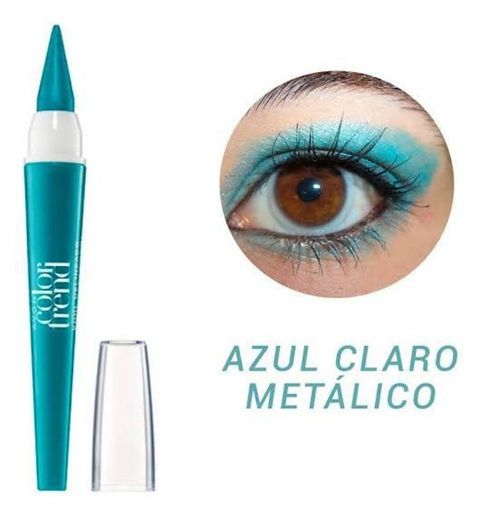 Delineador/Sombra Para Olhos avon color trend kohl azul 