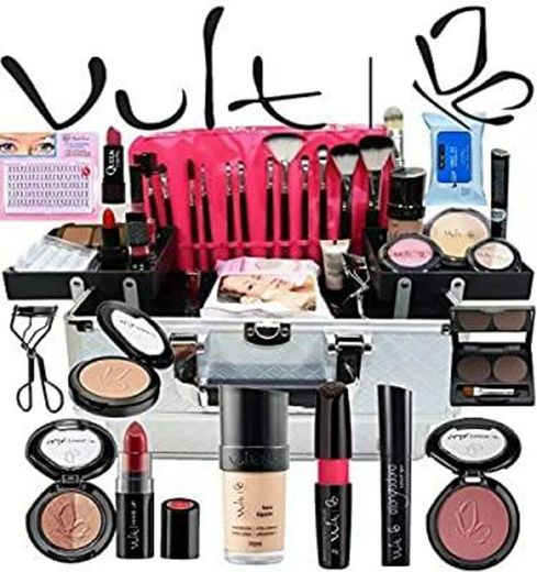 Maleta De Maquiagem Com kit De Maquiagem Vult Original Top