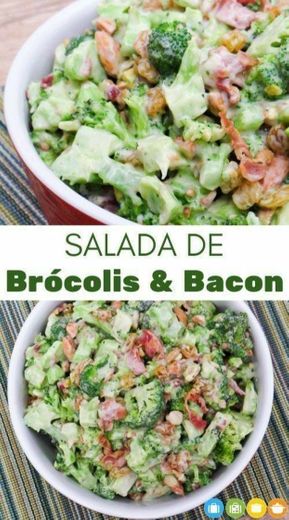  brócolis e bacon