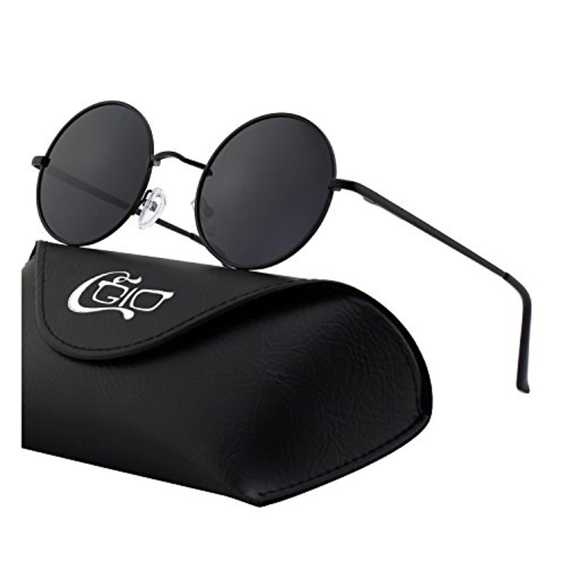 CGID E01 Estilo Vintage Retro Lennon inspirado círculo metálico redondo gafas de