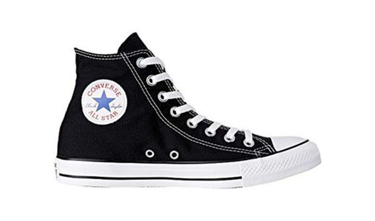 Moda Converse Chuck Taylor All Star, Zapatillas altas Unisex adulto, Negro (Black), 38