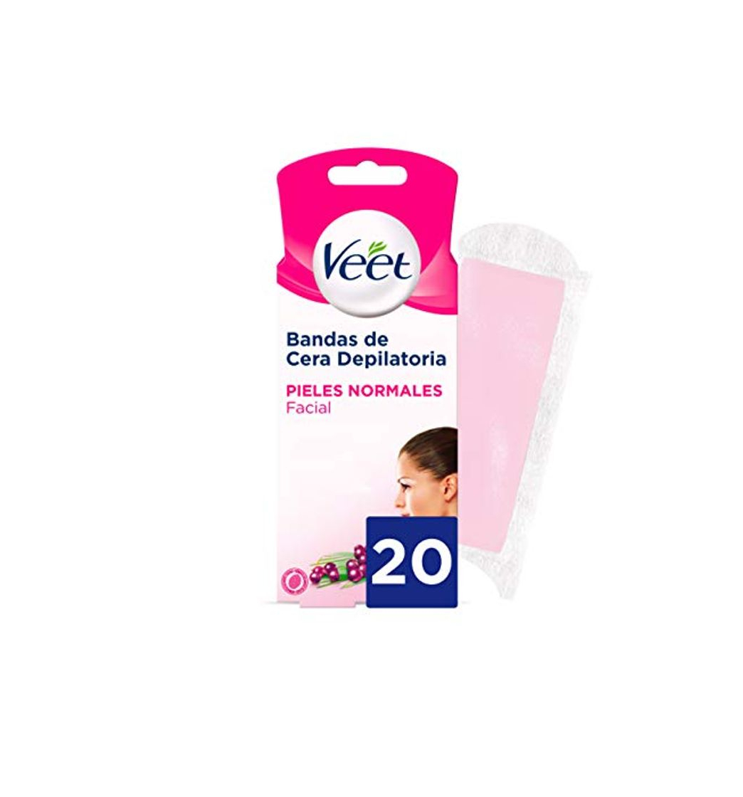 Beauty Veet Bandas de Cera Fria Depilatoria para Depilación Facial con Manteca de