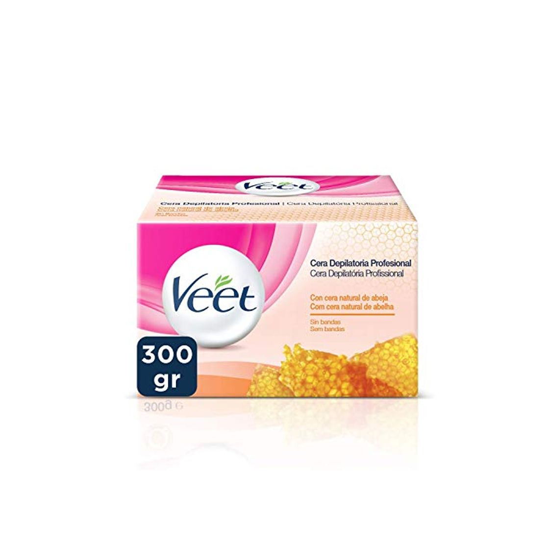 Beauty Veet Tarro Cera Depilatoria Tibia Profesional con Cera Natural de Abeja