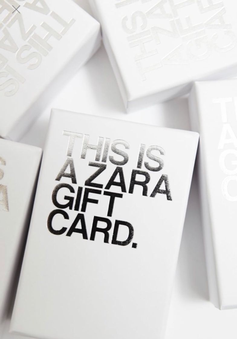 Social GIFT CARD ZARA NO VALOR DE 100€
