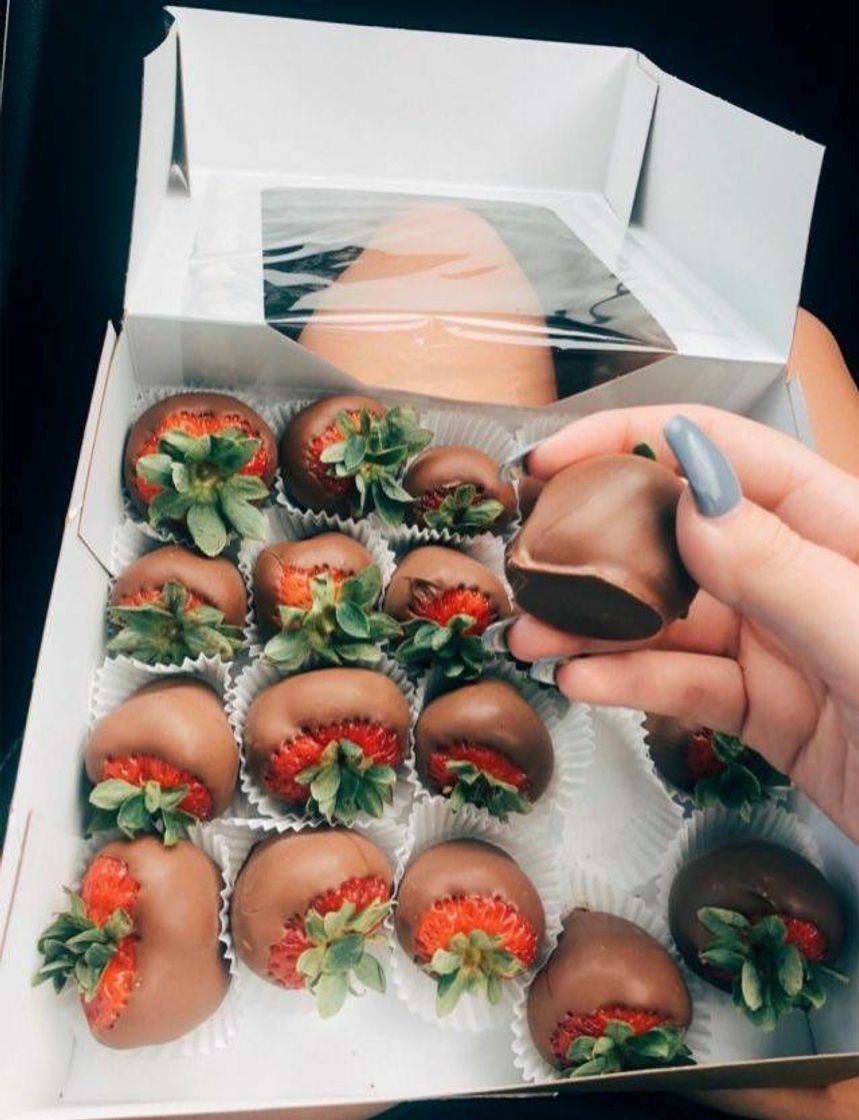 Moda Morango com chocolate 🍓🍫