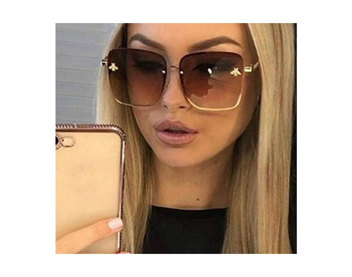 Product Long square sunglasses retro mulheres designer abelha

