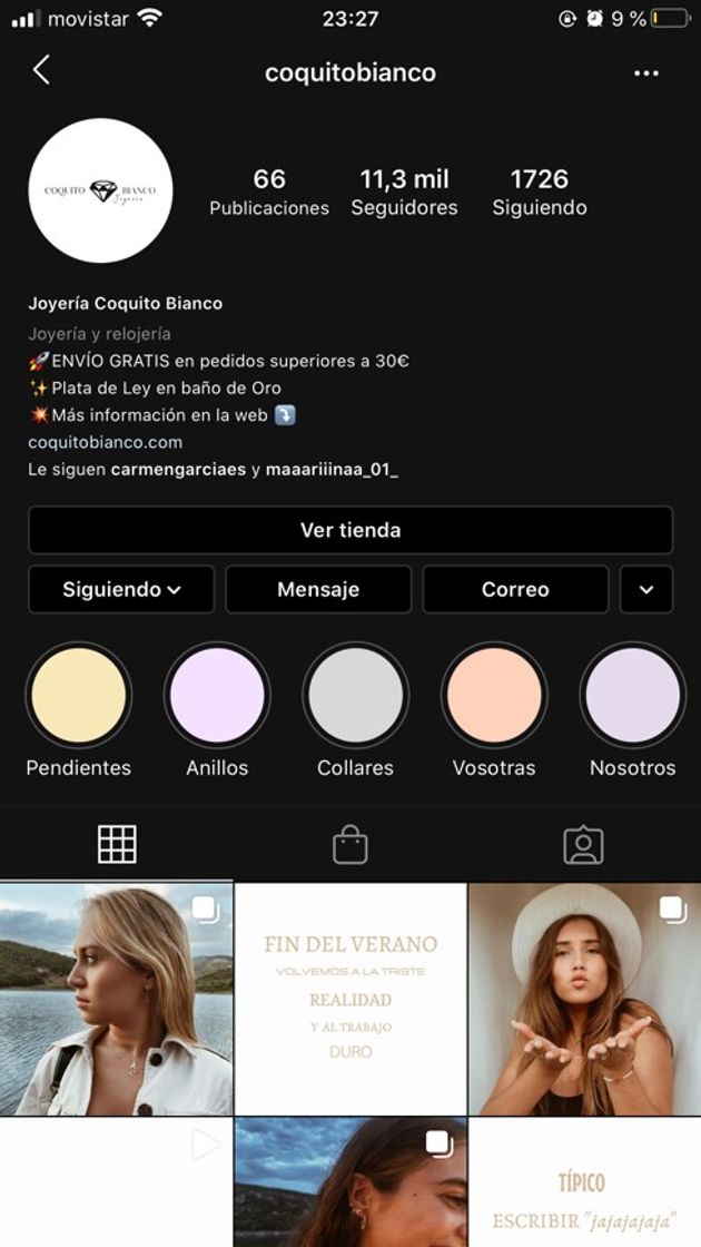Social COQUITO BIANCO: ≫ Tienda Online de Bisutería de Calidad | Tus ...