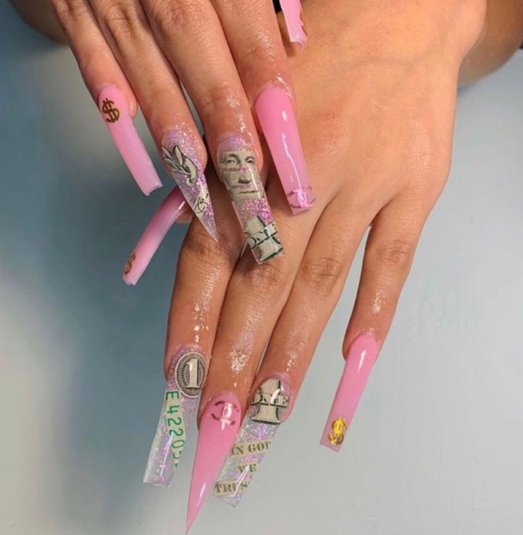 Social Uñas acrílicas dinero 💴 