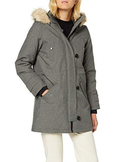 Vero Moda Vmexcursion Expedition Aw193/4parka Noos Abrigo, Gris