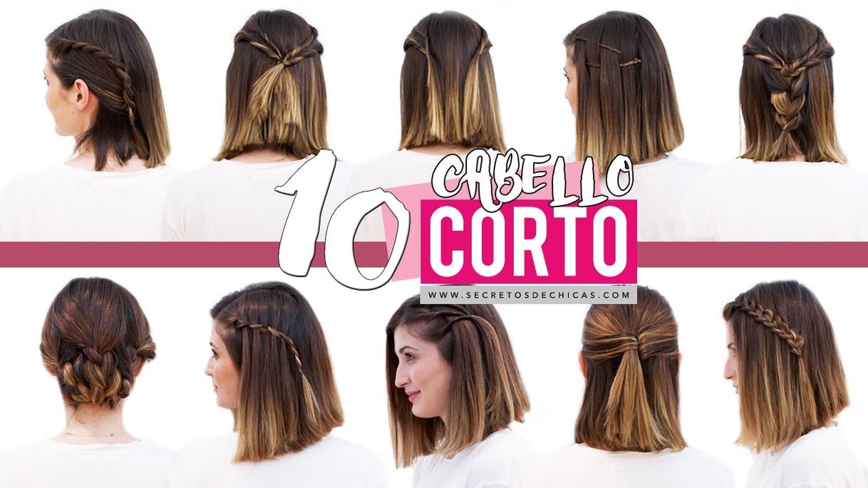 Fashion 10 peinados fáciles para cabello corto o media melena 