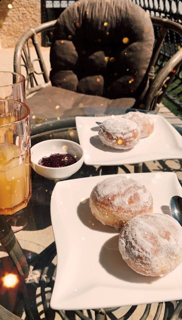 Product homemade custard Doughnuts 