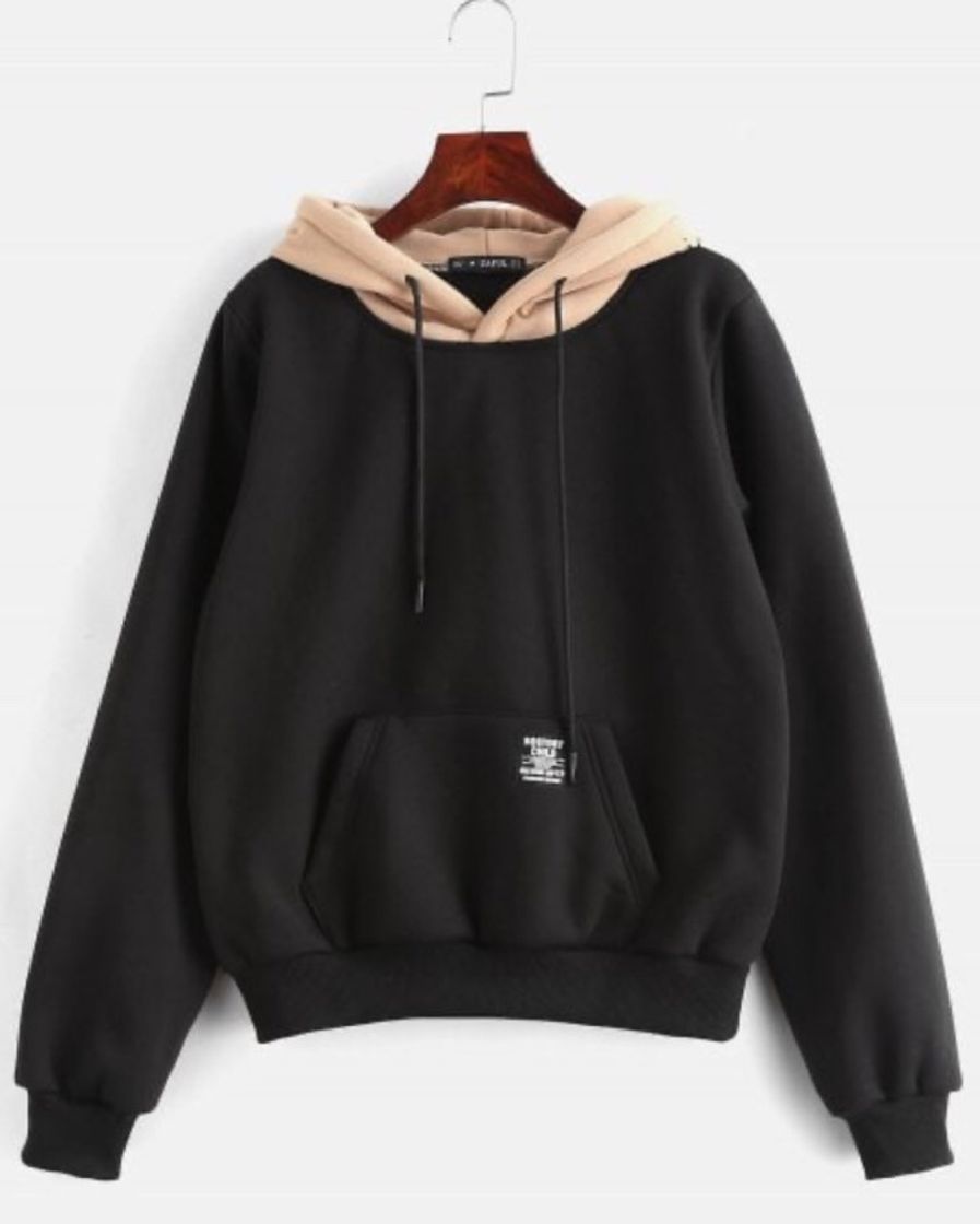 Moda ZAFUL Pouch Pocket Fleece Pullover Hoodie