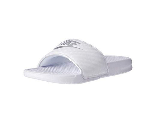 Nike Wmns Benassi JDI, Chanclas para Mujer, Blanco