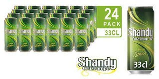 Shandy Cruzcampo Limón Cerveza - Caja de 24 Latas x 330 ml