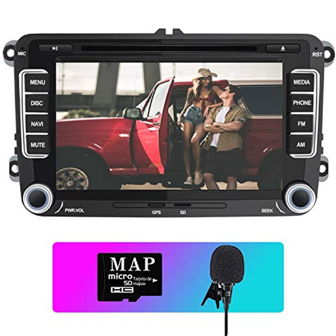 Producto AWESAFE Radio Coche 7 Pulgadas con Pantalla Táctil 2 DIN para Volkswagen