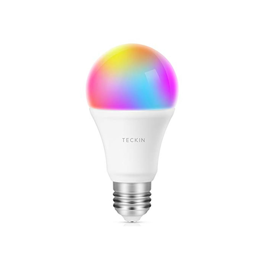Social TECKIN Bombilla LED inteligente WiFi ajustable y lámpara multicolor Funciona con Alexa