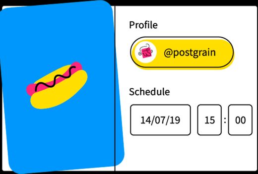 Postgrain - Agende posts no Instagram