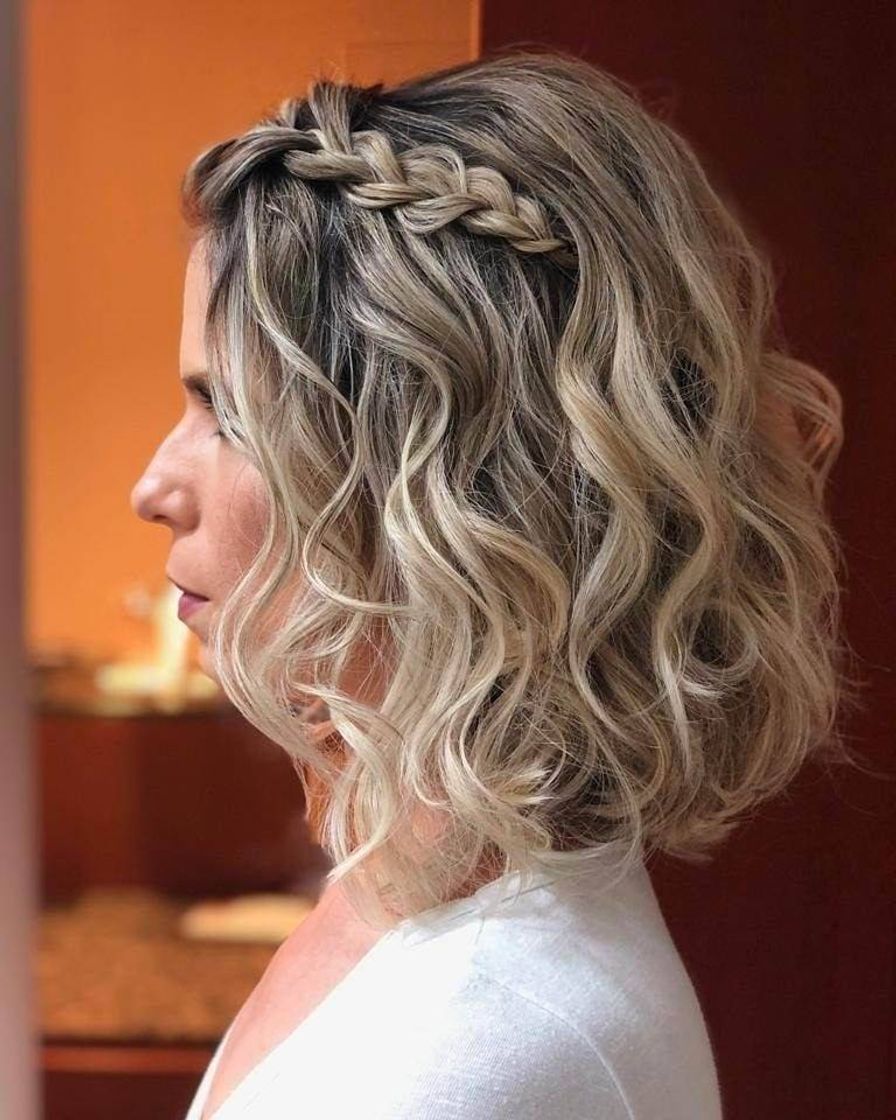 Moda Penteado para cabelo curto solto