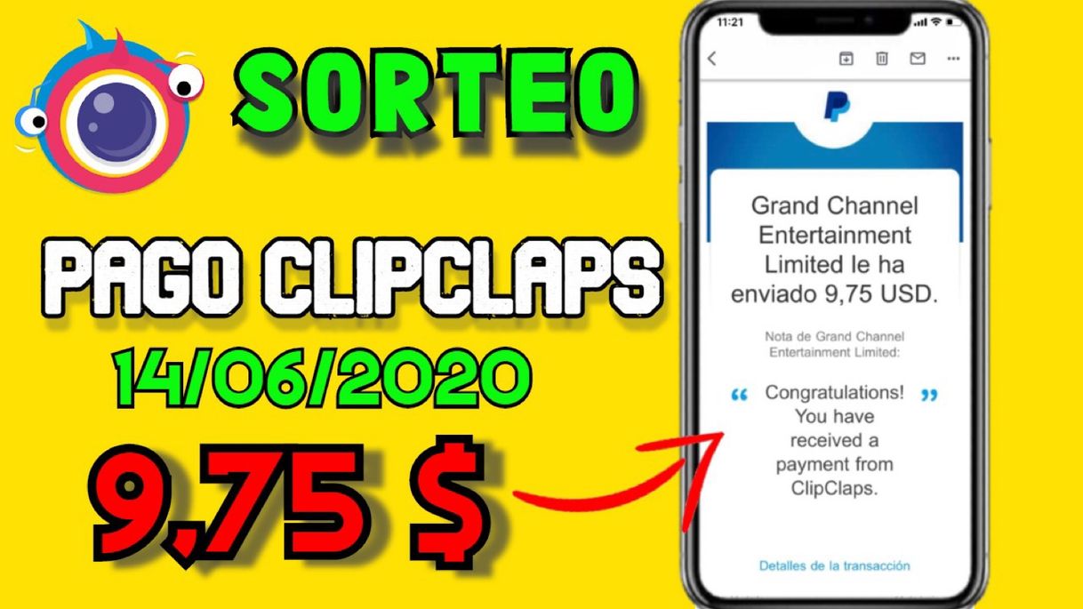 Social PAGO CLIPCLAPS 💲💵 SORTEO DE 5💲🤑Comprobante de pago 14