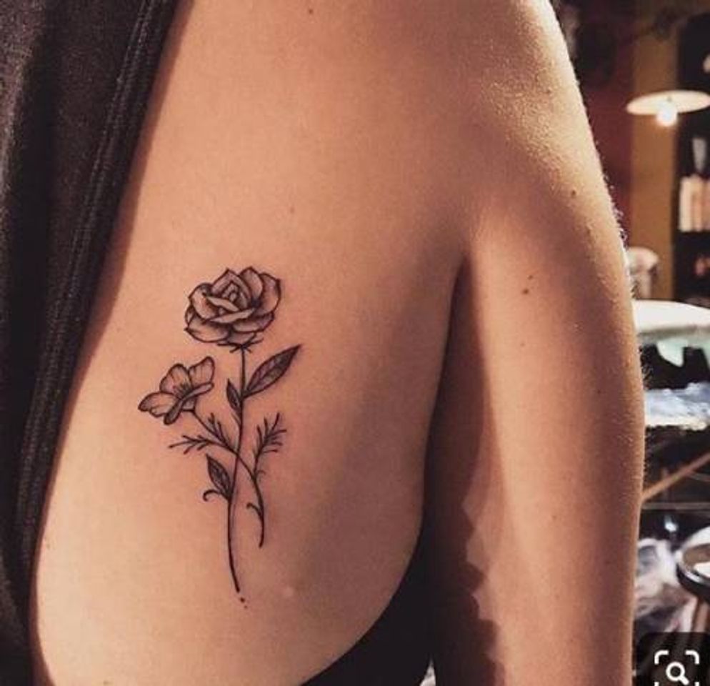 Fashion Tatuagem de rosa 