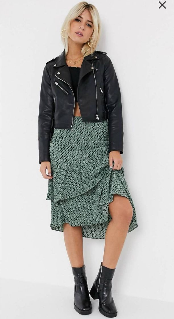 Fashion Falda midi con volantes - ASOS 