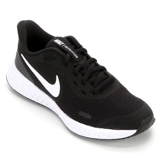 Tênis Nike Revolution 5 Preto e Branco | Netshoes