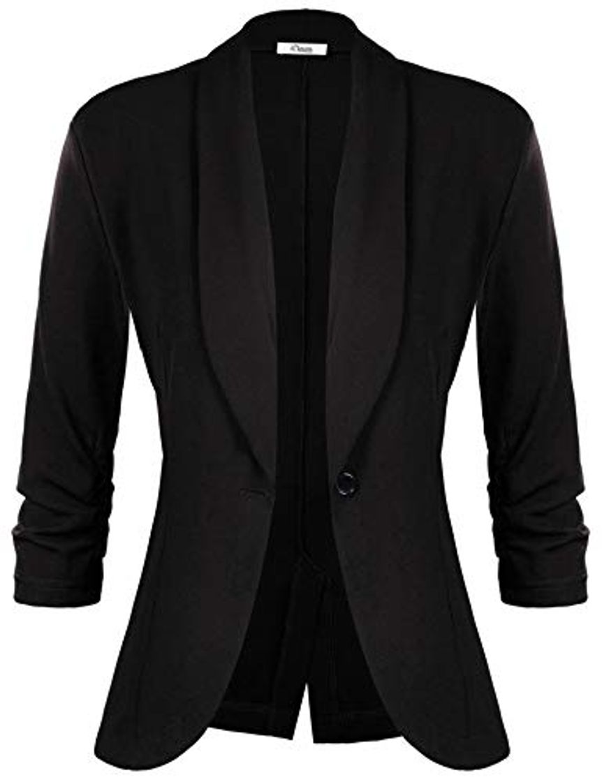 Product iClosam Blazer Mujer Talla Grande Elegante OL Casual OtoñO Slim Fit Oficina Negocios Chaqueta