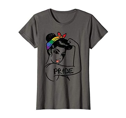 Mujer Unbreakable Strong Woman Rainbow Gay Pride LGBT Women Gift Camiseta